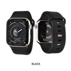 【最高級フッ素ゴム】Apple Watch バンド メンズ  スポーツ シリコン ラバー 蓄光  45mm 44mm （アップルウォッチ ベルト）｜ SOLID FFKMドット