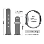 【最高級フッ素ゴム】Apple Watch バンド メンズ  スポーツ シリコン ラバー 蓄光  45mm 44mm （アップルウォッチ ベルト）｜ SOLID FFKMドット