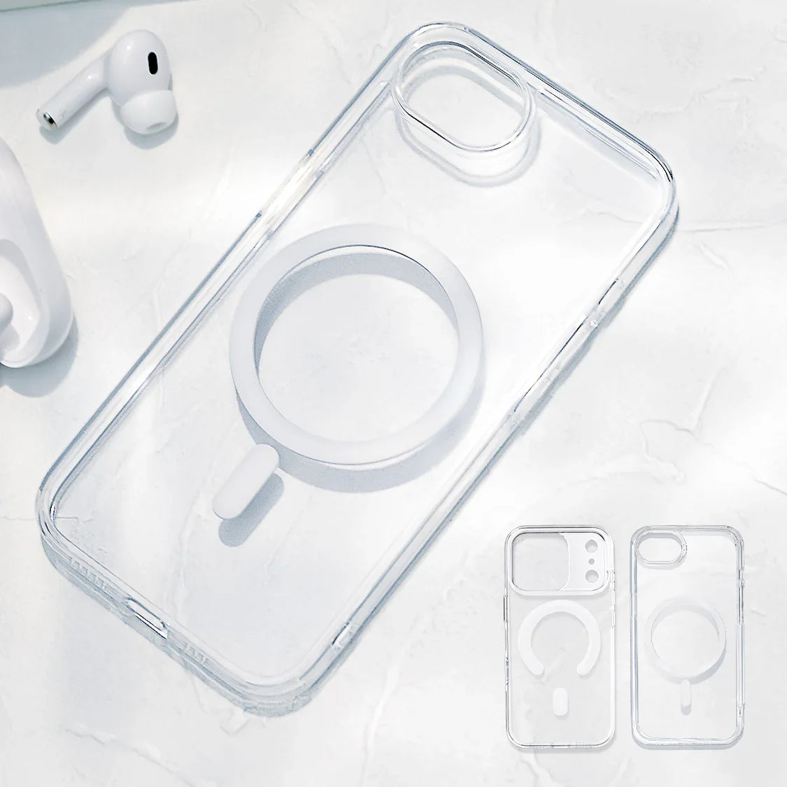 iPhone 17シリーズ・16e用 clear クリア ケース MagSafe 透明 おしゃれ
