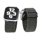ソロループ コンパチブル Apple Watch バンド 41mm 40mm 38mm 編み込み ナイロン ゴム ストラップ スポーツループ リストバンド女性 男性 伸縮性 ブレスレット おしゃれ 蒸れない かぶれない 人気  睡眠 アップルウォッチ バンド 46mm 42mm 49mm 44mm 45mm 44mm シリーズ 10 9 8 7 SE 6 5 4 3 2 1  りんご堂 イージーバンド グレー 灰色