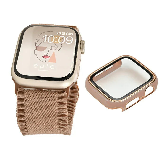 【快適で可愛い】AppleWatch バンド レディース 蒸れにくい かわいい 花 フリル ナイロン | イージーバンドSweet