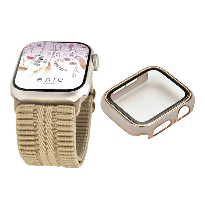 【快適で可愛い】AppleWatch バンド レディース 蒸れにくい かわいい 花 フリル ナイロン | イージーバンドSweet