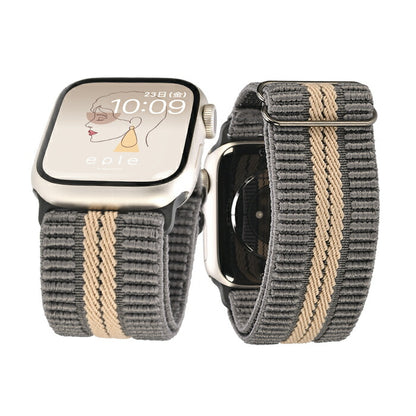 【シリーズ11・SE3対応】蒸れない Apple Watch バンド かわいい ナイロン 素材の アップルウォッチ ベルト フリル 花柄   レディース 金属アレルギー 38mm 40mm 42mm 44mm 45mm 46mm 49mm 10/9/8/7/6/5/4/3  | イージーバンドSweet