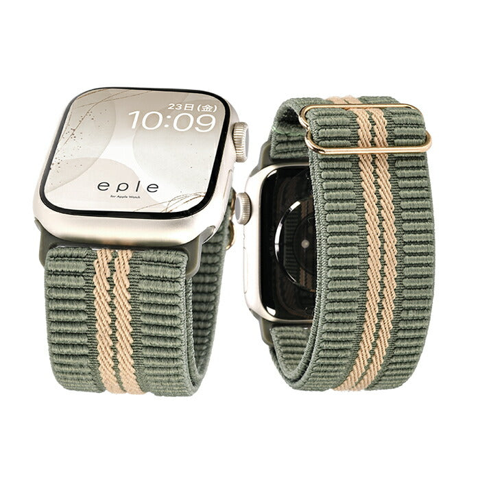 【シリーズ11・SE3対応】蒸れない Apple Watch バンド かわいい ナイロン 素材の アップルウォッチ ベルト フリル 花柄   レディース 金属アレルギー 38mm 40mm 42mm 44mm 45mm 46mm 49mm 10/9/8/7/6/5/4/3  | イージーバンドSweet