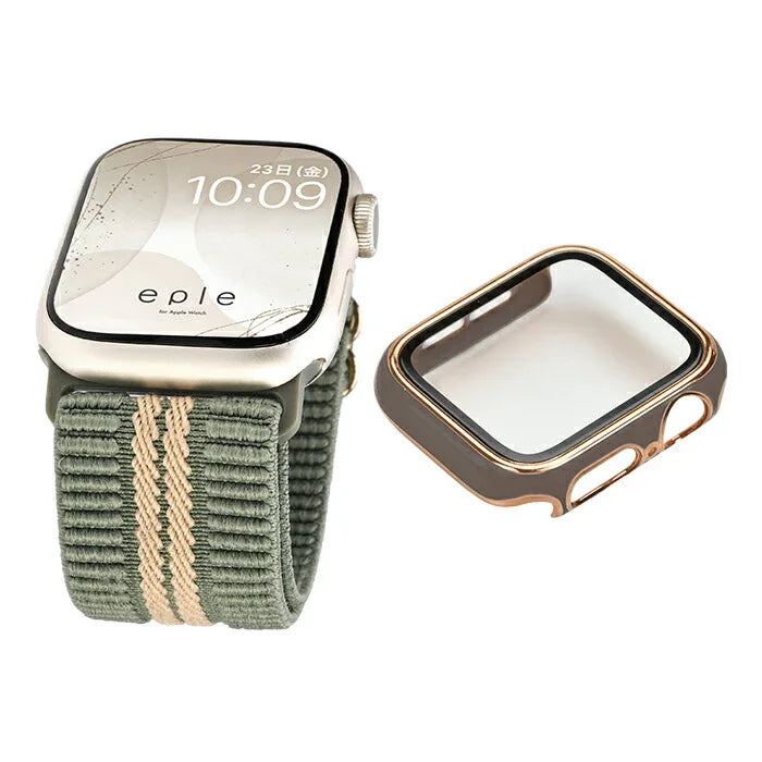 【快適で可愛い】AppleWatch バンド レディース 蒸れにくい かわいい 花 フリル ナイロン | イージーバンドSweet