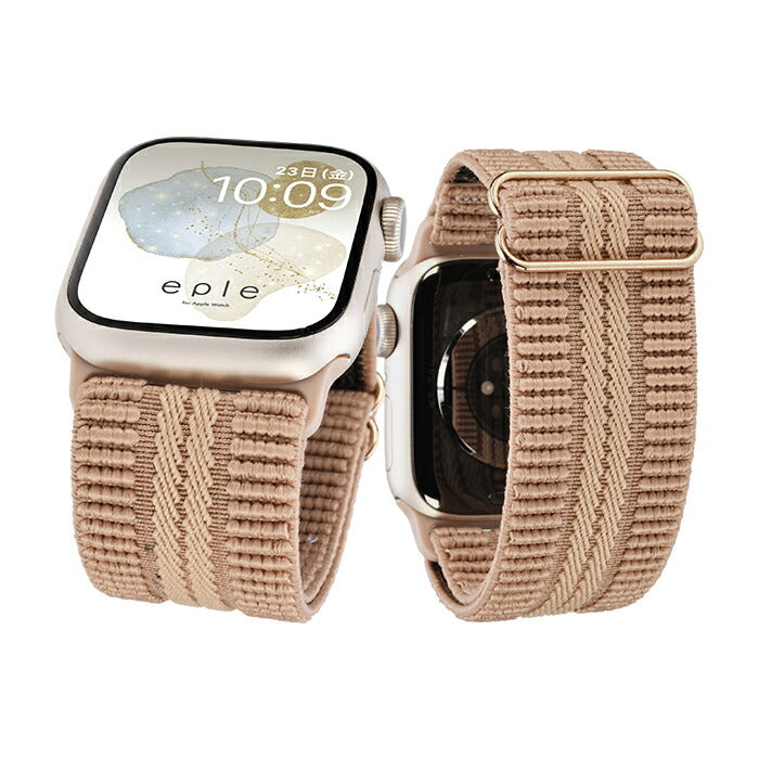 【シリーズ11・SE3対応】蒸れない Apple Watch バンド かわいい ナイロン 素材の アップルウォッチ ベルト フリル 花柄   レディース 金属アレルギー 38mm 40mm 42mm 44mm 45mm 46mm 49mm 10/9/8/7/6/5/4/3  | イージーバンドSweet