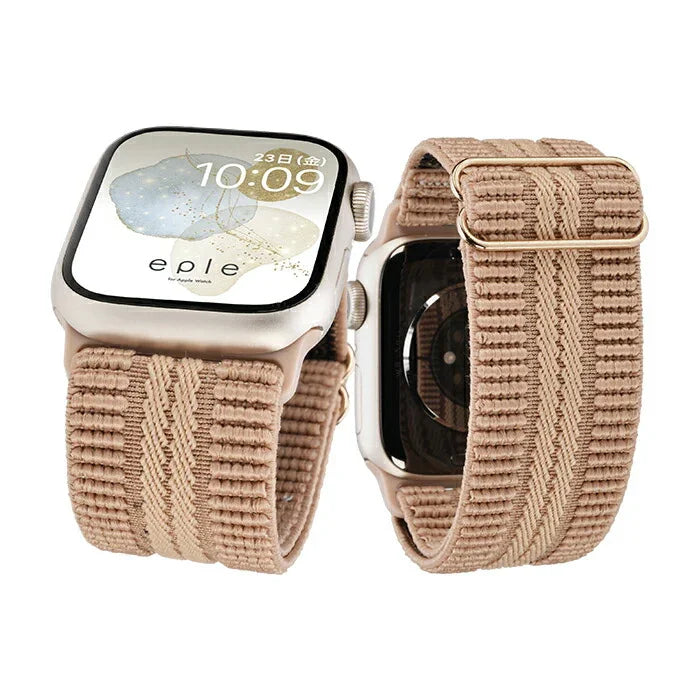 【快適で可愛い】AppleWatch バンド レディース 蒸れにくい かわいい 花 フリル ナイロン | イージーバンドSweet