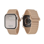 アップルウォッチ バンド かわいい apple watch 44mm ベルト 女性 マグネット 磁石 シリコン 45mm 46mm 40mm 41mm 42mm 49mm ビジネス カジュアル | Apple Watch ベルト くすみ 金属アレルギー 大人かわいい 簡単 防水 りんご堂 ベージュ