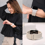アップルウォッチ バンド かわいい apple watch 44mm ベルト 女性 マグネット 磁石 シリコン 45mm 46mm 40mm 41mm 42mm 49mm ビジネス カジュアル | Apple Watch ベルト くすみ 金属アレルギー 大人かわいい 簡単 防水 りんご堂 グレー 灰色