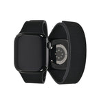 【シリーズ11・SE3・Ultra3対応】アップルウォッチ バンド シリコン メンズ  マグネット シリコンバンド  AppleWatchバンド アップルウォッチベルト ネオンカラー ネオン シリコンベルト ワンタッチ おしゃれ  apple watch series 10 9 ultra2 8 りんご堂 フィットバンド ブラック 黒