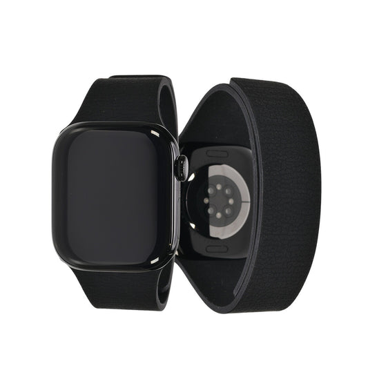 【シリーズ11・SE3・Ultra3対応】アップルウォッチ バンド シリコン メンズ  マグネット シリコンバンド  AppleWatchバンド アップルウォッチベルト ネオンカラー ネオン シリコンベルト ワンタッチ おしゃれ  apple watch series 10 9 ultra2 8 りんご堂 フィットバンド ブラック 黒