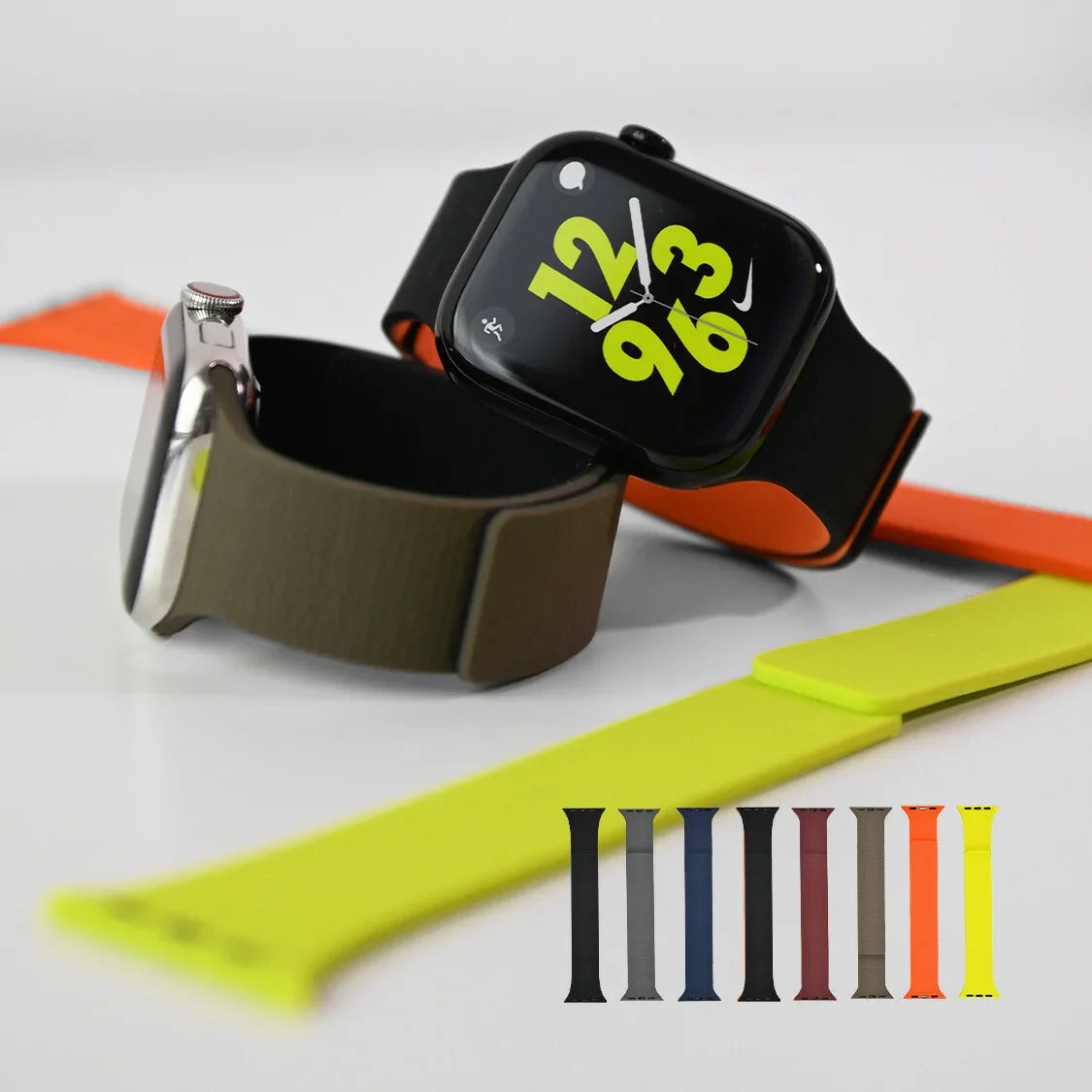 【シリーズ11・SE3・Ultra3対応】シリコン製 Apple Watch （ アップルウォッチ ） バンド  ｜フィットバンド