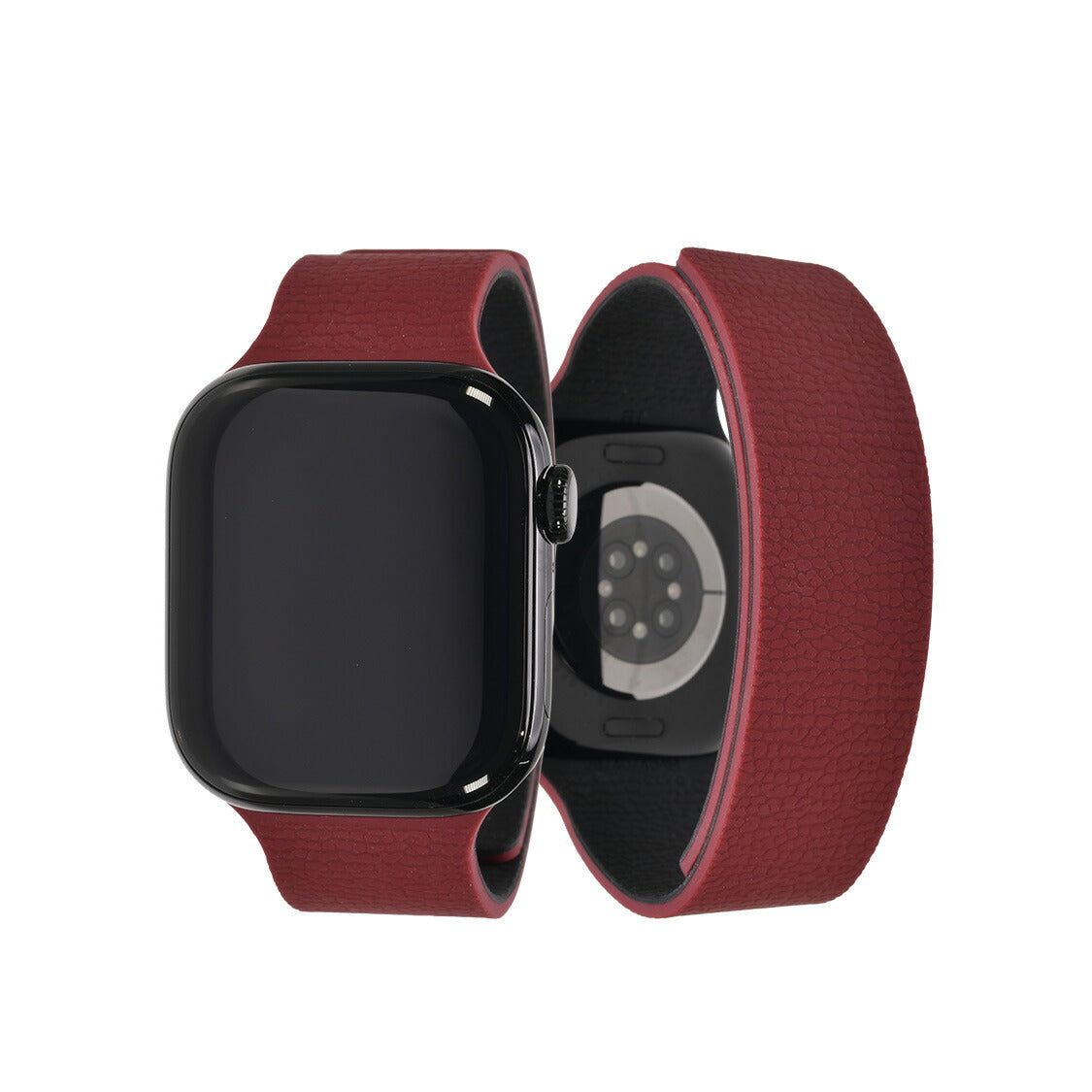 【シリーズ11・SE3・Ultra3対応】アップルウォッチ バンド シリコン メンズ  マグネット シリコンバンド  AppleWatchバンド アップルウォッチベルト ネオンカラー ネオン シリコンベルト ワンタッチ おしゃれ  apple watch series 10 9 ultra2 8 りんご堂 フィットバンド レッド 赤