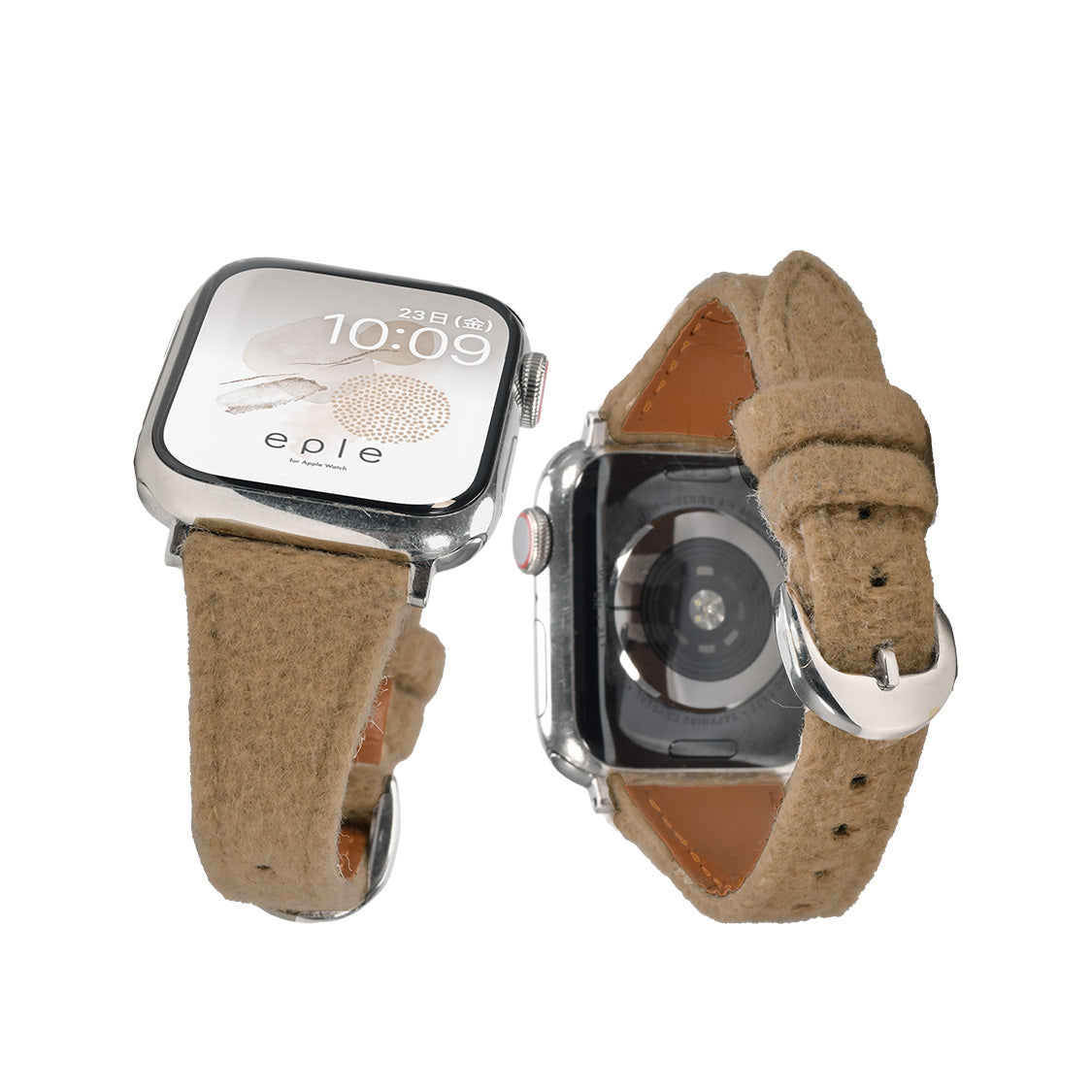 アップルウォッチバンドレザーレディース女性人気seベルトプライベートデート秋冬もこもこかわいいapplewatchseries1098SE第2世代ultra7SE6543対応38mm40mm41mm42mm44mm45mm46mmファーリー ブラウン