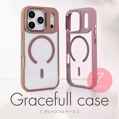 iPhone 17 17 Air 17 Pro 17 Pro Max  MagSafe 透明 おしゃれ 大人っぽ クリア 韓国  16 15 14 13 12 pro max plus | グレイスフルマグセーフ