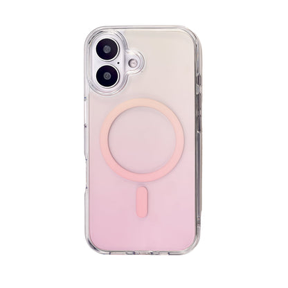 ほんのり色づく 大人のグラデーションiPhoneケース 透明 クリア かわいい おしゃれ MagSafe 黄ばまない  iPhone13/14/14pro/15/15pro/16/16plus/16pro/16promax/17/17air/17pro   ｜グラデーションケース