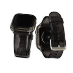 アップルウォッチ バンド クリア 透明 黄ばまない おしゃれ クリアバンド Apple Watch ベルト 春 夏 ライブ コンサート フェス レディース メンズ ユニセックス apple watch series 9 8 SE2 7 6 SE 5 4 対応 40mm 41mm 44mm 45mm りんご堂 アイスバンド  ブラック 黒