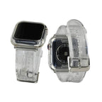 アップルウォッチ バンド クリア 透明 黄ばまない おしゃれ クリアバンド Apple Watch ベルト 春 夏 ライブ コンサート フェス レディース メンズ ユニセックス apple watch series 9 8 SE2 7 6 SE 5 4 対応 40mm 41mm 44mm 45mm りんご堂 アイスバンド 