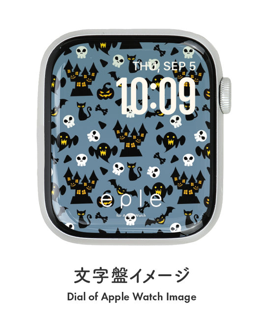 Apple Watch（アップルウォッチ）  無料文字盤 ハロウィン ドクロとコウモリ | #28