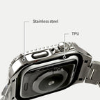 アップルウォッチ バンド ステンレス メタル 高級｜ SOLID クロノス
