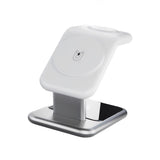 ワイヤレス充電器 3in1 スタンド MagSafe対応 iPhone Apple Watch AirPods ワイヤレスチャージ iphone 置くだけ ワイヤレス充電 三台同時充電 りんご堂 ソリッド スリーパワー ホワイト 白