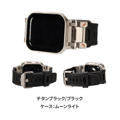 AppleWatch （ アップルウォッチ ） バンド TPU 素材 耐久性 スポーツ アウトドア カジュアル  メンズ ウルトラ ベルト | ソリッド カタナ スマートカバーセット