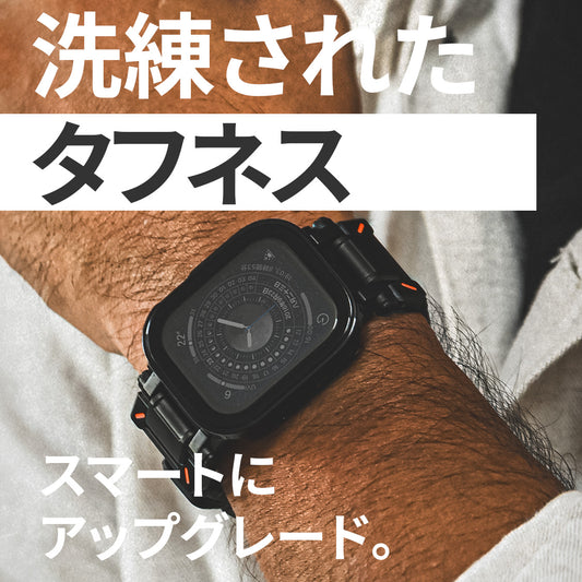 アップルウォッチ バンド apple watch ベルト レザー TPU 高級 45mm 44mm  42mm 46mm 49mm 男性 オシャレ かっこいい 耐水性 伸縮性 耐衝撃性 シリーズ 10 9 8 7 se 6 5 4 3 2 1 カジュアル アウトドア ｜りんご堂｜カタナ　セット