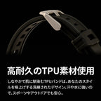 【シリーズ11・SE3・Ultra3対応】AppleWatch （ アップルウォッチ ） バンド TPU 素材 耐久性 スポーツ アウトドア カジュアル おしゃれ おすすめ メンズ ウルトラ ベルト | ソリッド カタナ ウルトラケースセット