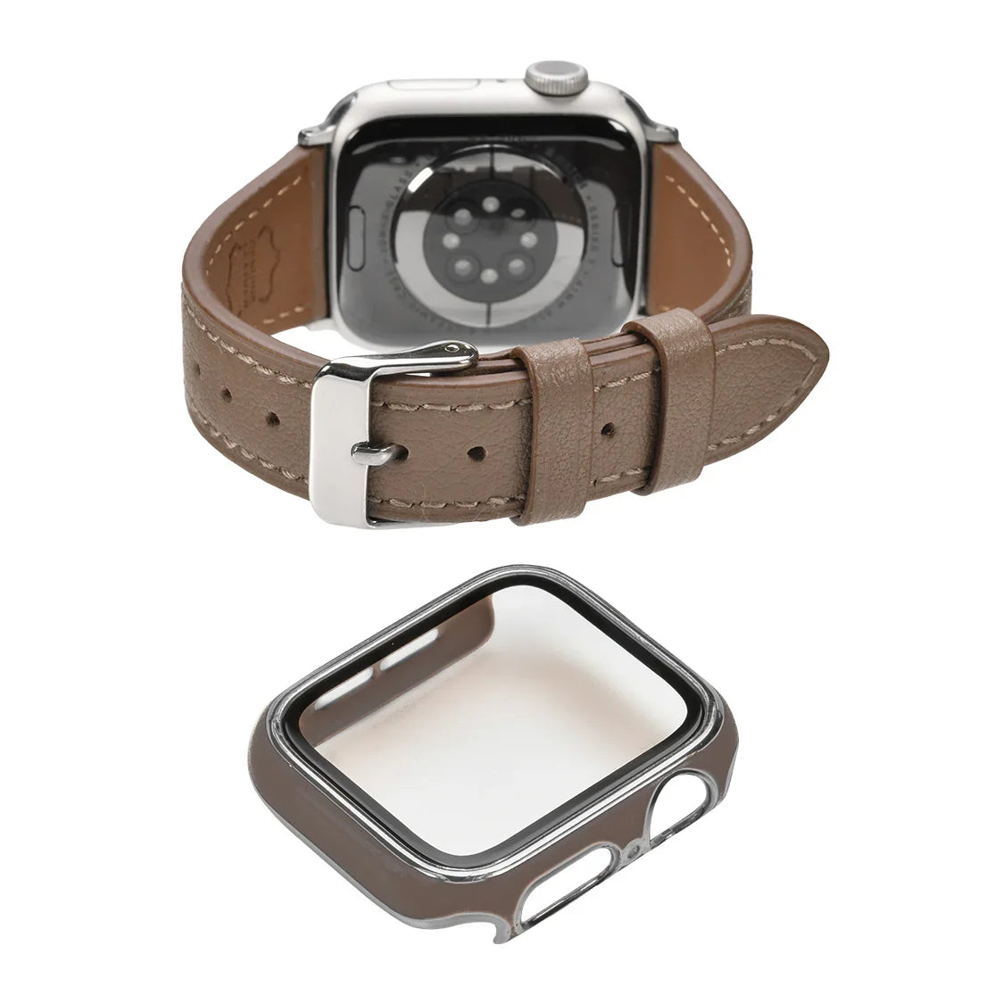 Apple Watch レザーバンド 細身 イタリア製 本革 くすみカラー ベルト | ルーチェ