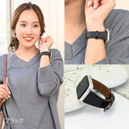 【ルーチェ】 アップルウォッチ バンド レディース 女性 おしゃれ 本革 くすみカラー ビジネス 仕事 49mm 46mm 45mm 44mm 42mm 41mm 40mm 38mm Apple Watch series 11 10 9 8 7 6 5 4 3 SE SE2 SE3 第2世代 ベルト ブランド 革 レザー   全機種対応 高級 メンズ かわいい くすみ 49mm Ultra りんご堂 ブラック 黒
