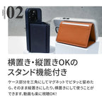 スマホ iPhone 背面 カードケース マグセーフ対応 レザー カード入れ 収納 メンズ おしゃれ スタンド マグネット MagSafe  @マグポケ