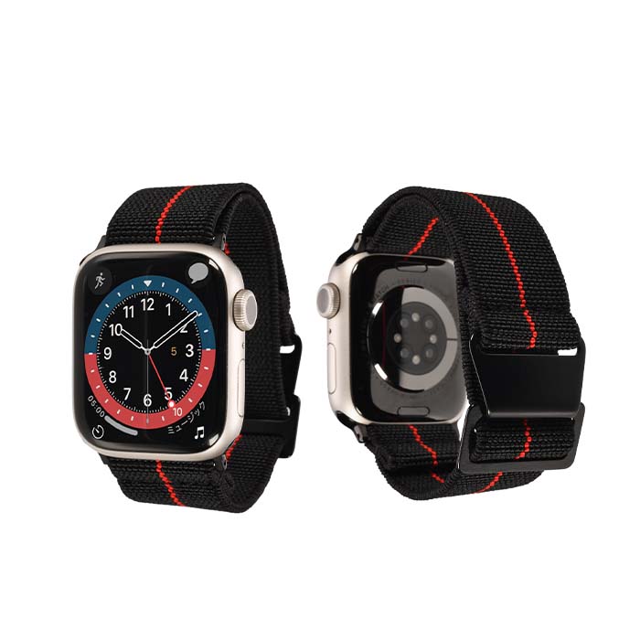 弾性 ナイロン AppleWatch （ アップルウォッチ ） バンド 通気性 アウトドア メンズ おすすめ  |マリーンナショナルストラップ 2