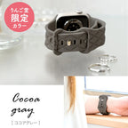 Apple Watch バンド アップルウォッチ ベルト シリコン 女性 レディース 人気 おすすめ かわいい 金属アレルギー くすみ ジム スポーツ ビジネス 仕事  apple watch series 11 10 9 8 SE2 7 SE  SE3 6 5 4 3 対応 38 40mm 41mm 42mm 44mm 45mm 46mm｜りんご堂 マトラッセ グレー