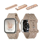 【もこかわ】AppleWatch バンド レディース シリコン キルティングデザイン 金属アレルギー｜マトラッセ