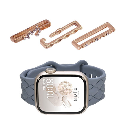 大人可愛い キルティング 柄 アップルウォッチ  シリコンバンド AppleWatch Band 【シリーズ11・SE3対応】 | マトラッセ