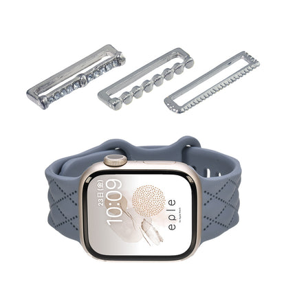 大人可愛い キルティング 柄 アップルウォッチ  シリコンバンド AppleWatch Band 【シリーズ11・SE3対応】 | マトラッセ
