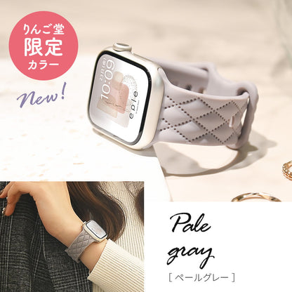 Apple Watch バンド アップルウォッチ ベルト シリコン 女性 レディース 人気 おすすめ かわいい 金属アレルギー くすみ ジム スポーツ ビジネス 仕事  apple watch series 11 10 9 8 SE2 7 SE  SE3 6 5 4 3 対応 38 40mm 41mm 42mm 44mm 45mm 46mm｜りんご堂 マトラッセ  グレー