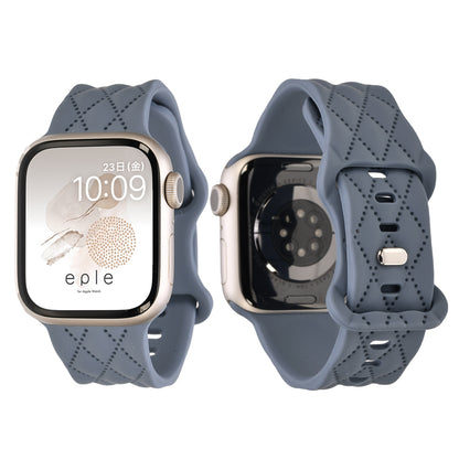 大人可愛い キルティング 柄 アップルウォッチ  シリコンバンド AppleWatch Band 【シリーズ11・SE3対応】 | マトラッセ