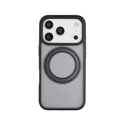 iPhone 17シリーズ対応 ケース クリア・マットタイプ MagSafe対応 360度回転 スタンドリング付き｜ローテートケース