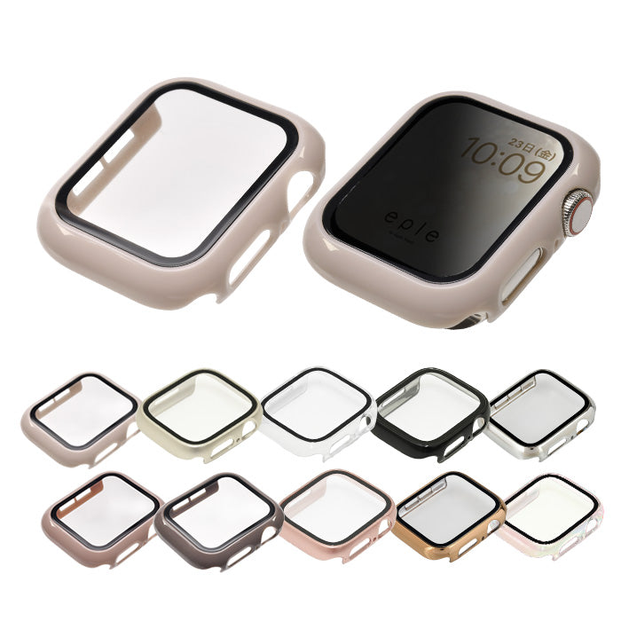 【シリーズ11・SE3対応】ミロワールケース | 覗き見防止・クリアタイプ艶々AppleWatch（アップルウォッチ） ケース