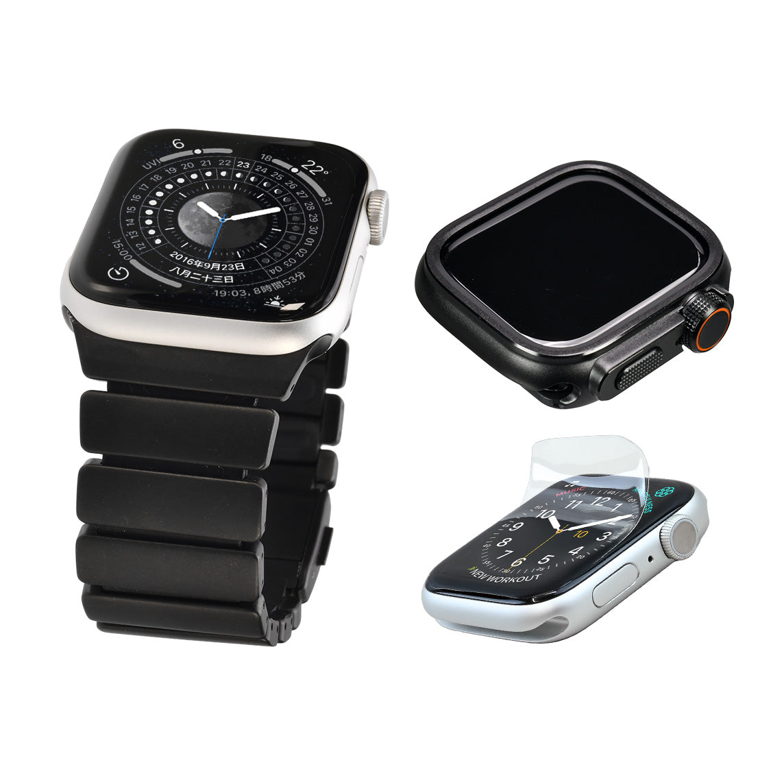 傷が付きにくい 進化した Apple Watch チタン バンド 【シリーズ11・SE3・Ultra3対応】  | ソリッド チタニウム ネオ