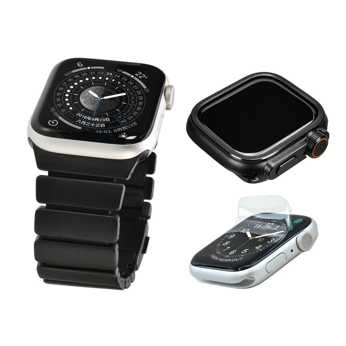 傷が付きにくい 進化した Apple Watch チタン バンド 【シリーズ11・SE3・Ultra3対応】  | ソリッド チタニウム ネオ
