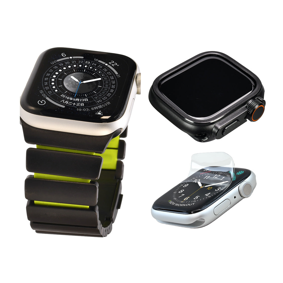 傷が付きにくい 進化した Apple Watch チタン バンド 【シリーズ11・SE3・Ultra3対応】  | ソリッド チタニウム ネオ