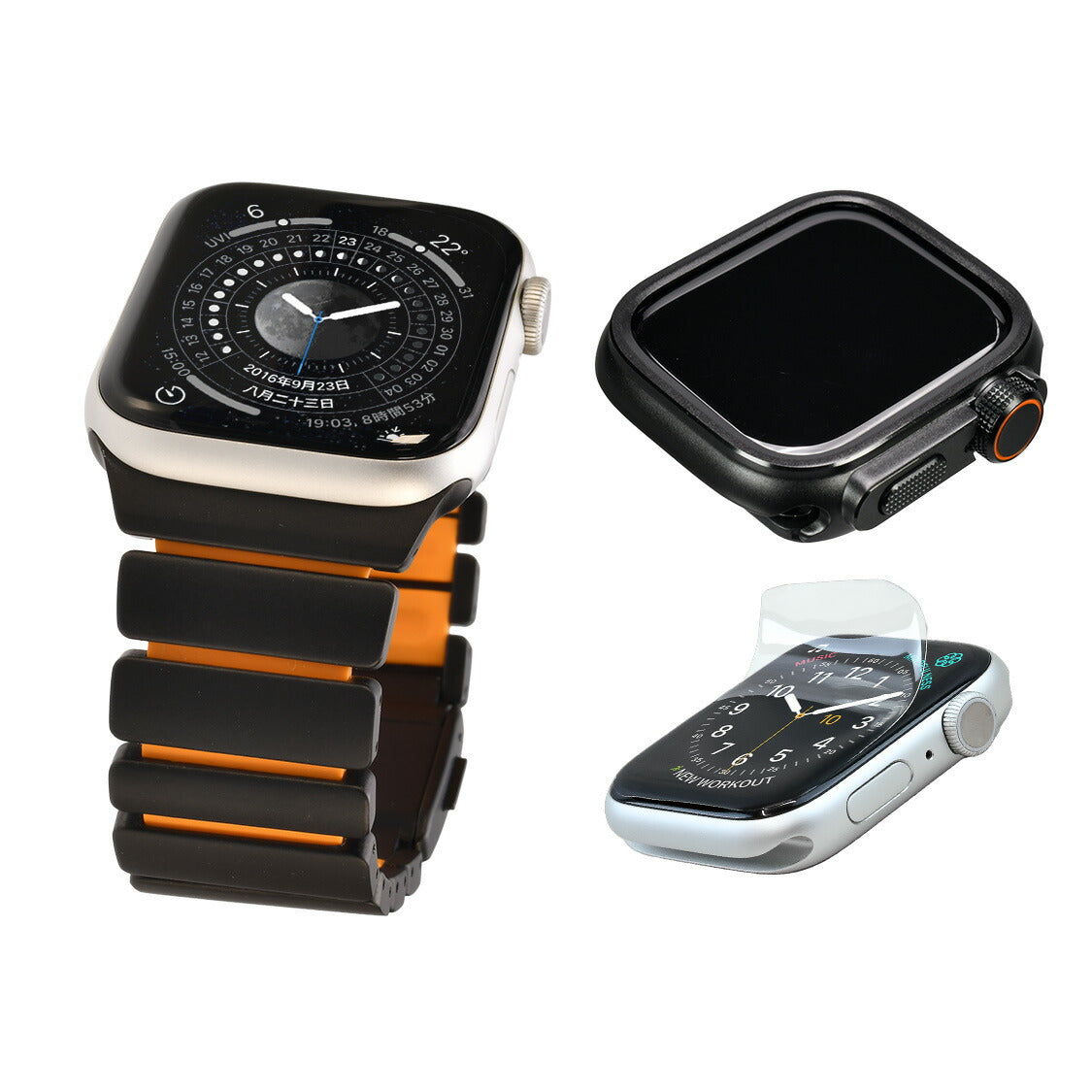 傷が付きにくい 進化した Apple Watch チタン バンド 【シリーズ11・SE3・Ultra3対応】  | ソリッド チタニウム ネオ