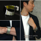 傷が付きにくい  Apple Watch チタン バンド 男性 【シリーズ11・SE3・Ultra3対応】  @ソリッド チタニウム ネオ