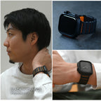 傷が付きにくい  Apple Watch チタン バンド 男性 【シリーズ11・SE3・Ultra3対応】  @ソリッド チタニウム ネオ