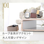 ループ金具が上品さをプラス。大人可愛いレザーバンド @ロンド