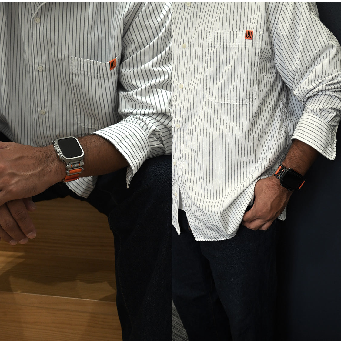 【ソリッド ローバー 】アップルウォッチ バンド メンズ Ultra ごつい カジュアル ナイロン ステンレス  ブラック シルバー アウトドア Apple Watchバンド 男性 ベルト ギア ミリタリー 耐腐食性  apple watch  series Ultra3 Ultra2 Ultra1 11 10 9 8 7 6 5 4 4 3 2 1 SE2 SE3 49mm 46mm 45mm 44mm 42mm  りんご堂   オレンジ