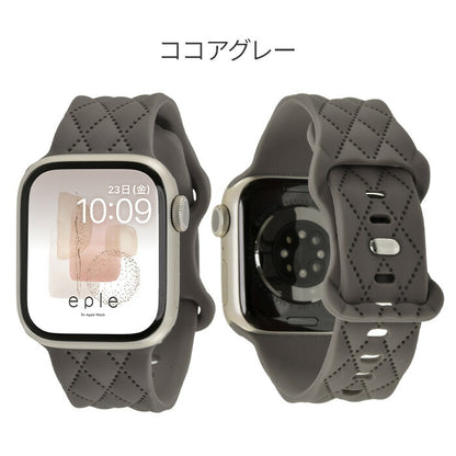 大人可愛い キルティング 柄 の AppleWatch （ アップルウォッチ ） シリコンバンド | マトラッセ