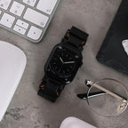 ステンレス メッシュ バンド アップルウォッチ Apple Watch 用  マグネットタイプ サイズ調整自由 メンズ 男性 人気 ウォッチバンド(42mm・41mm・40mm/ 49mm・46mm・45mm・44mm) りんご堂 ブラック 黒